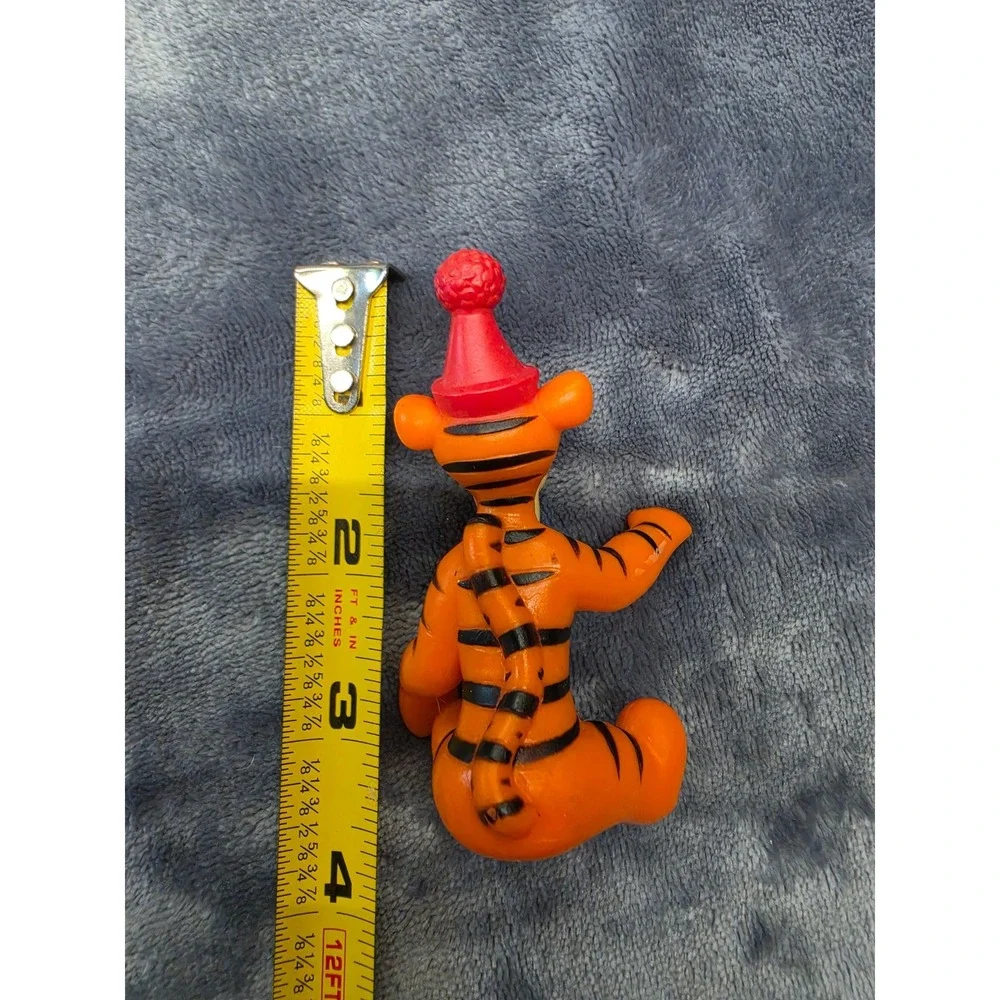Disney Winnie the Pooh Tigger PVC Figure Red Party Hat 3.5 Inch Toy Collectible